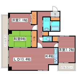 クレストコート南平岸の物件間取画像